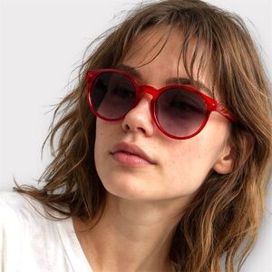 Vintage 80s Red Sunglasses | Made in Hong Kong